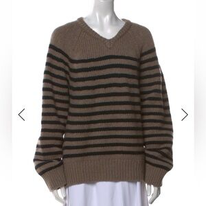 KHAITE Nalani Sweater in Barley & Black sz XS